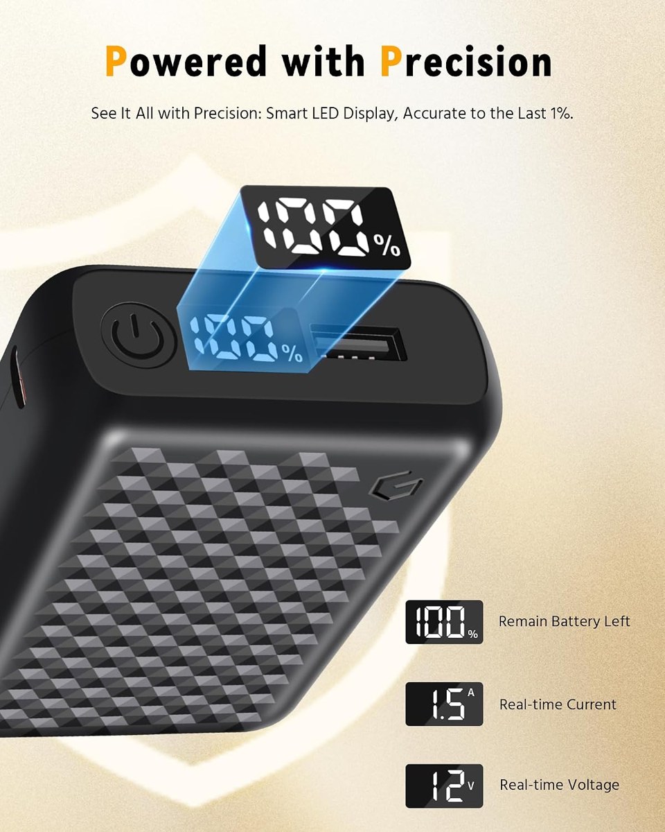 Genovega 12V 18400mAh Power Bank for Heated Jackets, view 5