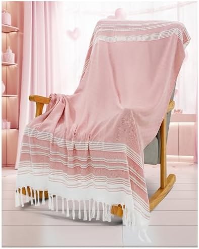 Boho Woven Throw Blanket, Cotton, Option 9