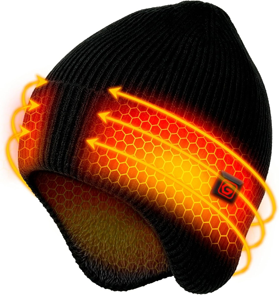 Genovega Heated Beanie Hat, Rechargeable