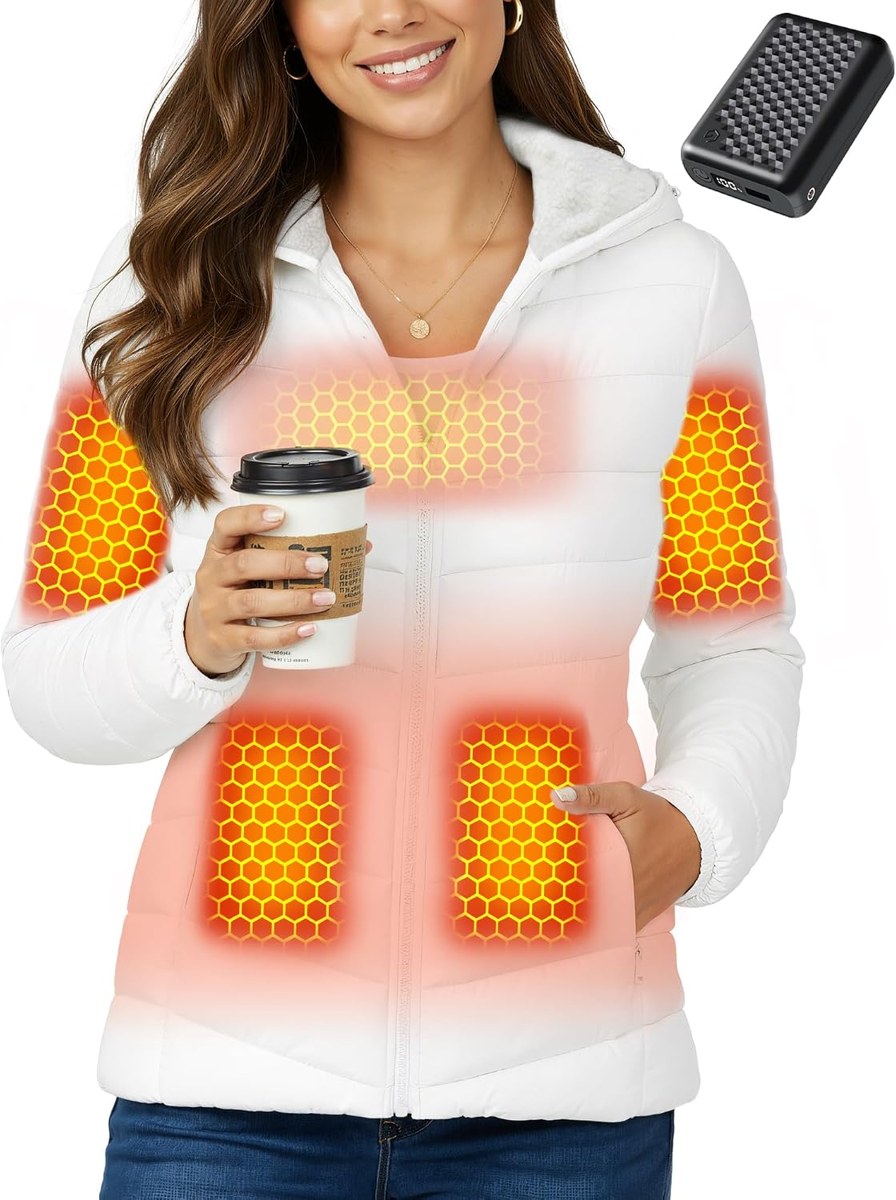 Genovega Heated Fleece Jacket for Women, Battery Included, view 6
