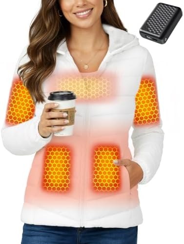 Heated Fleece Jacket for Women, Battery Included, Option 5