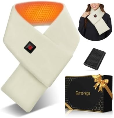 Heated Scarf with 6000mAh Battery, Women and Men, Azure