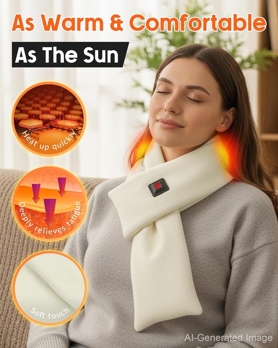 Genovega Heated Scarf Gift Set for Mom and Family, view 2