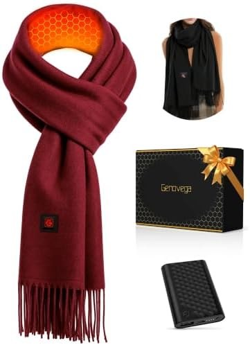 Wide Heated Scarf Shawl, 71 x 13 Inch, Option 1