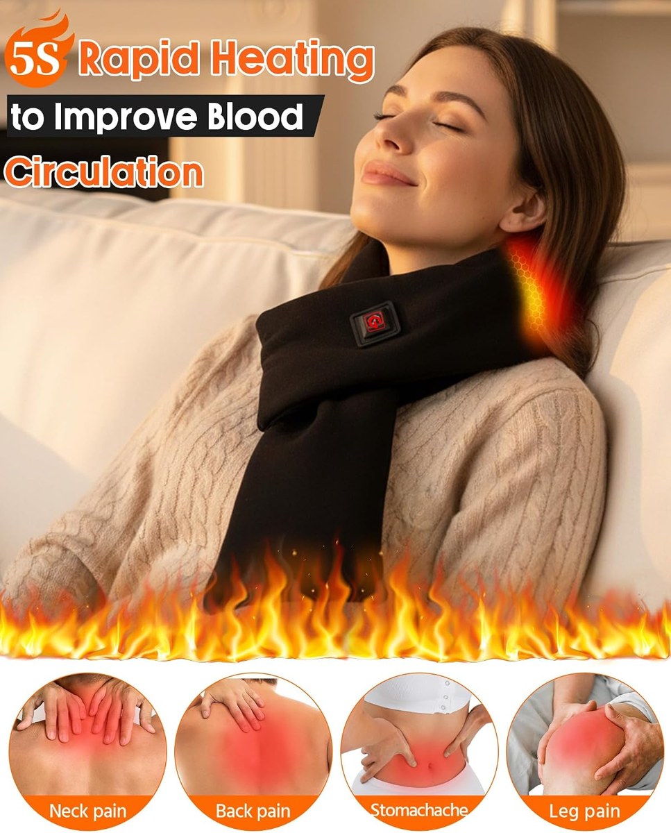 Genovega Neck Heating Pad Heated Scarf Wrap, view 2