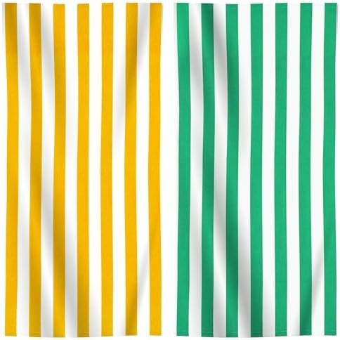 Oversized Striped Beach and Bath Towels 4-Pack, Option 6