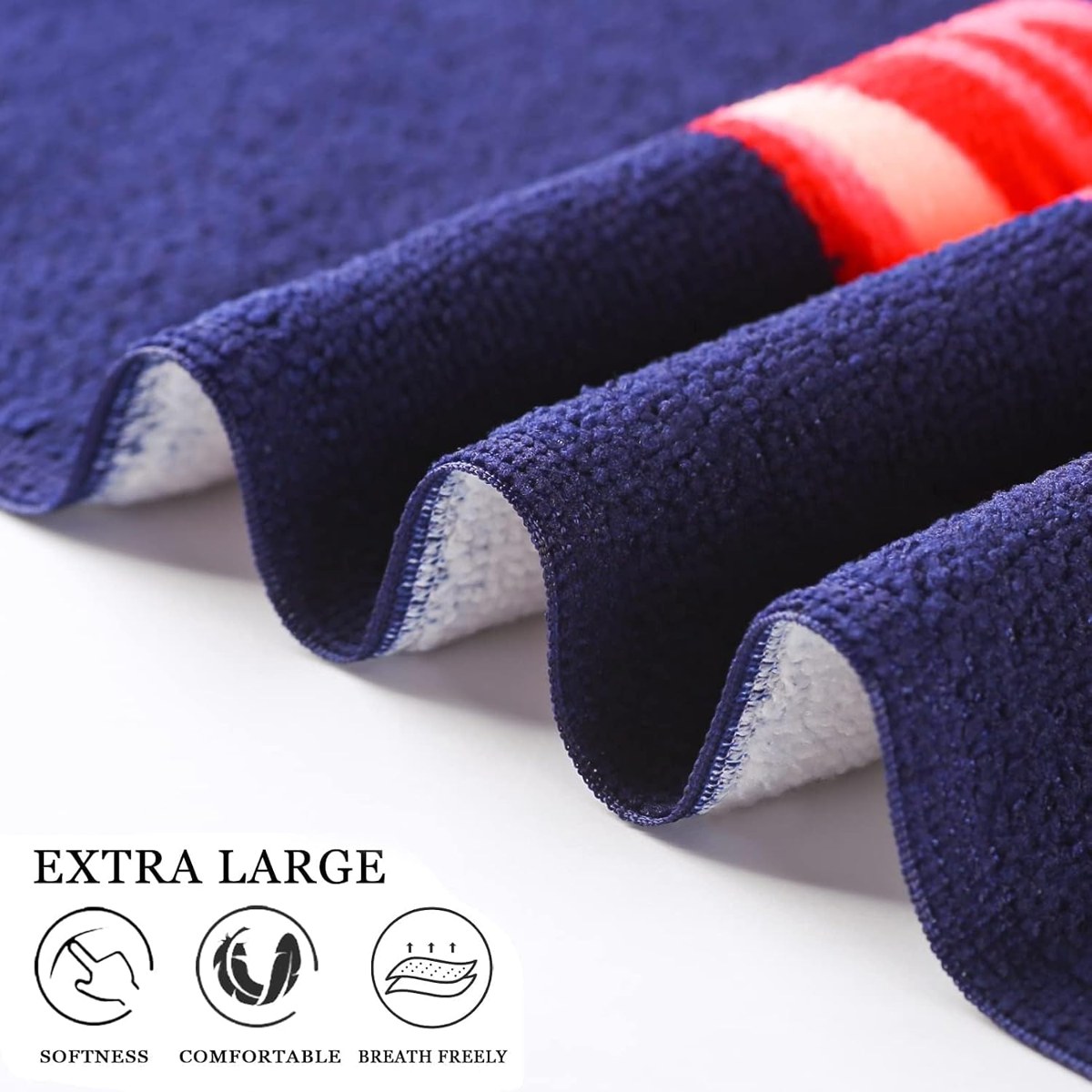 Genovega Oversized Beach Towel Set 6-Pack, Mixed Prints, view 4