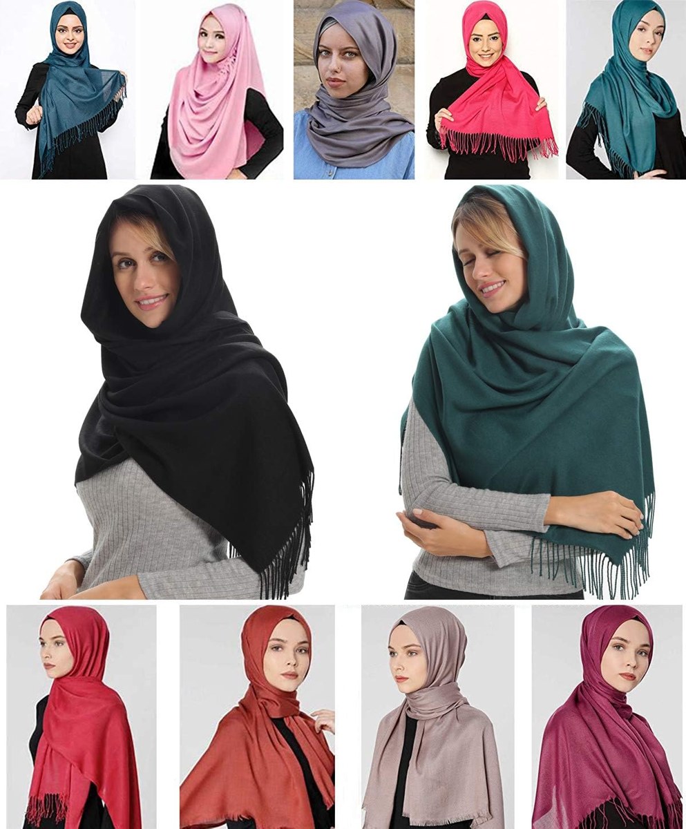 Genovega Pashmina Scarf Wrap Shawl for Women, view 5