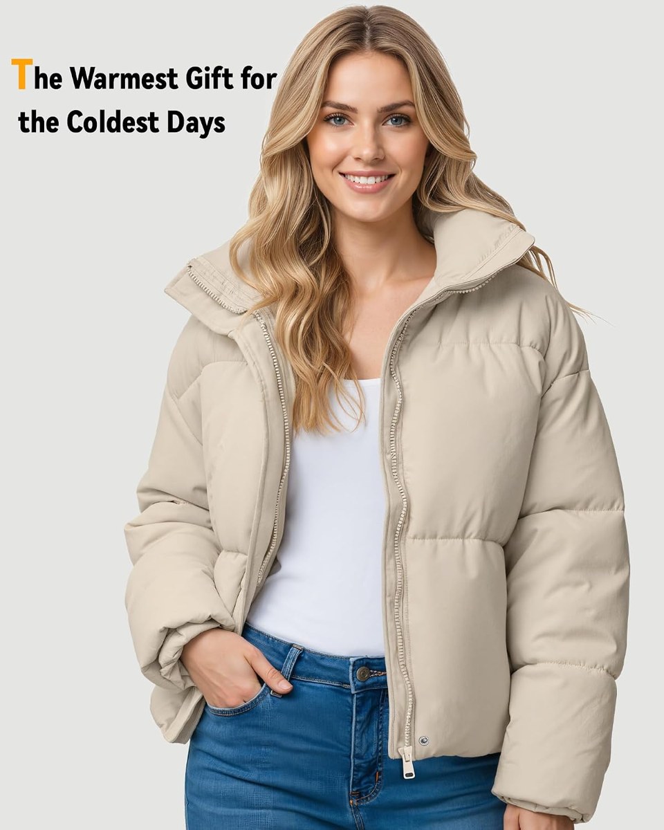Genovega Short Heated Puffer Jacket for Women, 12V 18400mAh, view 5