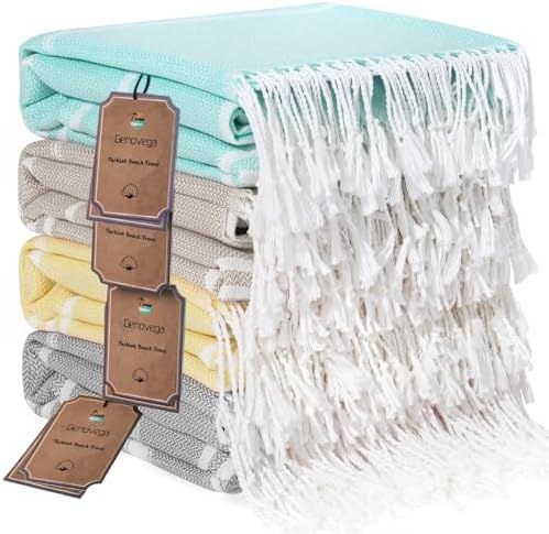 Turkish Beach Towels 2-Pack, Sand Free, Option 4